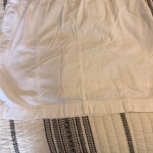 White Cotton Skort - Classic Clean Style